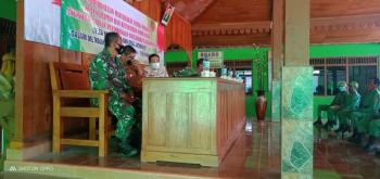 TMMD 110 Bojonegoro Danramil Tambakrejo Hadiri Sosialisasi Pemberdayaan Masyarakat